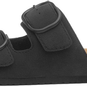 Double Buckle Mule Sandals