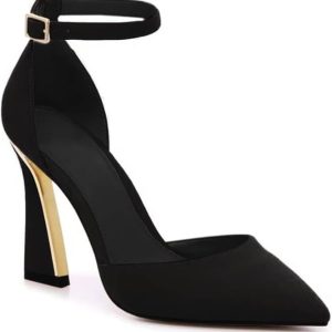 Pointed Toe Ankle Strap Heels