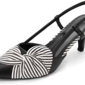 Kitten Heel Slingback Pumps